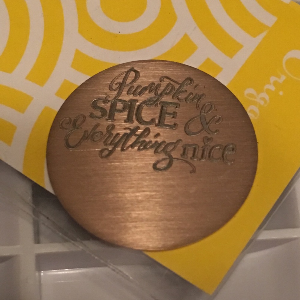 Origami Owl pumpkin and spice plate NWT